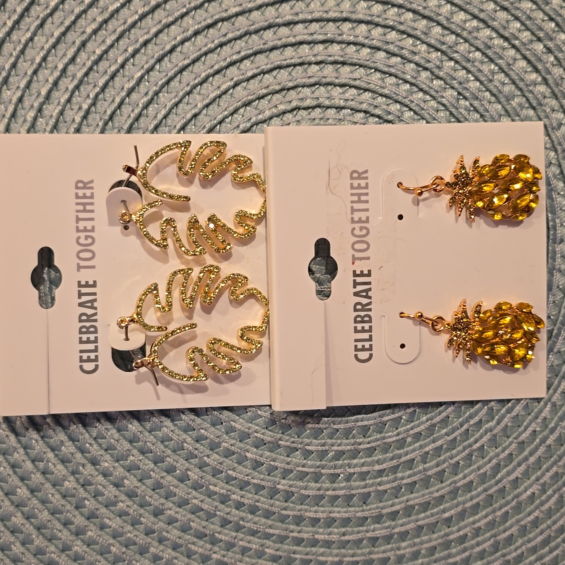 Celebrate Together Brand Women's Fashion Jewelry Bundle Of 2 Pair Of Earrings